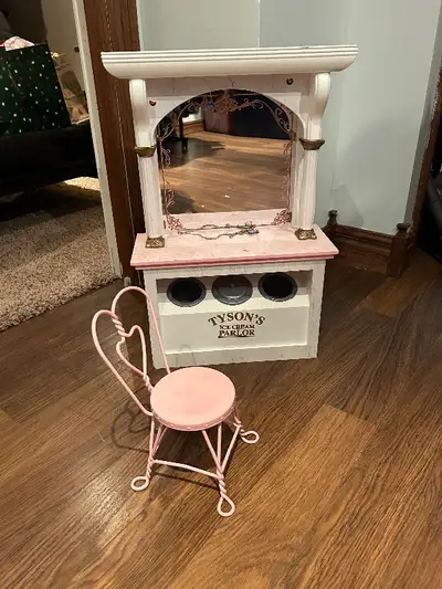American Girl Salon/Ice Cream Parlour/Bed, View more