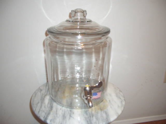 Glass Juice Jar with tap in Kitchen & Dining Wares in Edmonton