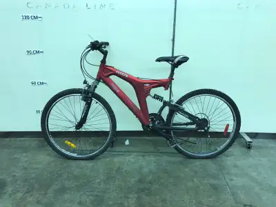 RED BOSS OCTANE 21 SPEED FULL SUSPENSION MOUNTAIN BIKE. Goes for up to $1000 new.