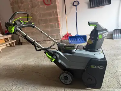 Snow blower purchased in October 2022 .Includes two batteries. Powerful, reliable, and well maintain...