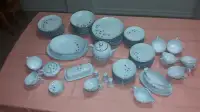 Set de vaisselle antique, 12 couverts