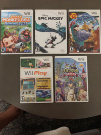 Five great Nintendo Wii kids games $25 for the lot