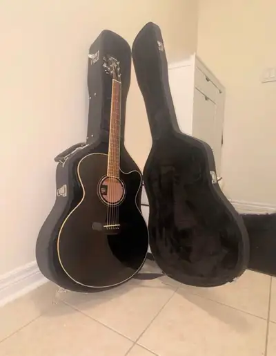 Yamaha Acoustic-Electric Guitar, Guitar Case, View more