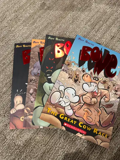 Assorted Bone books in excellent condition. $5 each or $20 for all