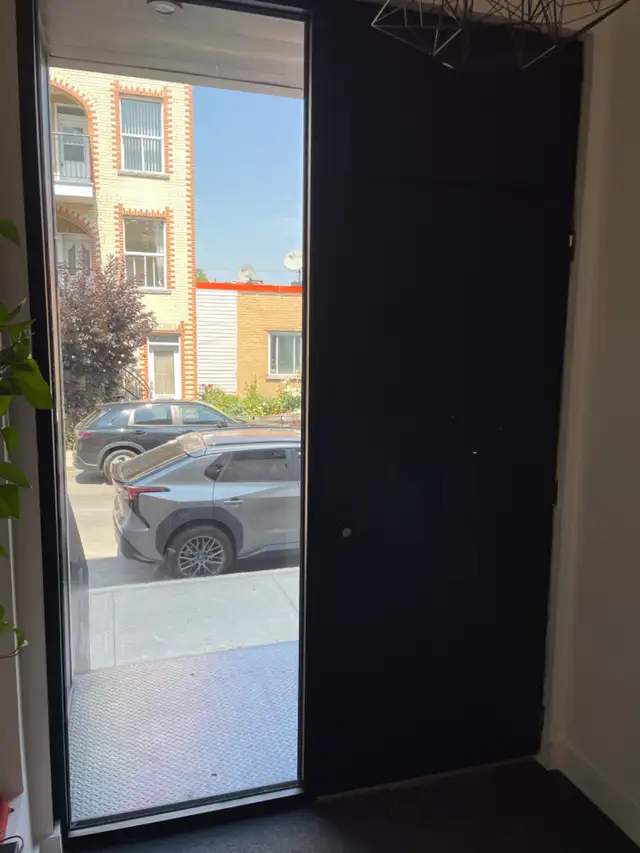 Porte extérieure en acier noir mat in Windows, Doors & Trim in City of Montréal - Image 5