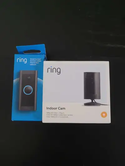 Ring Doorbell and Indoor Cam, View more