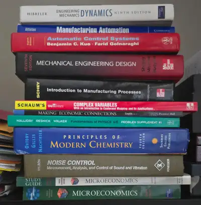 Various Engineering Textbooks, View more