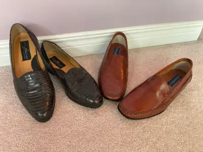 Men's Size 8 Leather Shoes - Perfect condition, View more