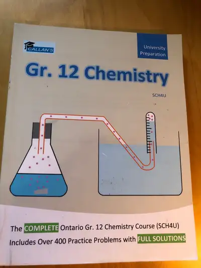 This is a used copy of Callan's Grade 12 Chemistry University Preparation textbook, covering the com...
