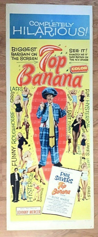 Top Banana-Phil Silvers-Rose Marie 14" x 36" Theater Poster-1954