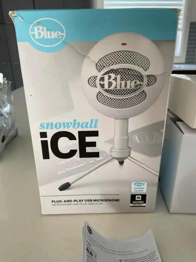 Blue “Snowball Ice” USB Microphone- New in Speakers, Headsets & Mics in London - Image 4
