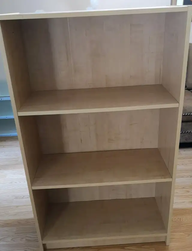 Wooden 3 Tier Bookcase With Adjustable Shelves in Bookcases & Shelving Units in Oshawa / Durham Region - Image 2