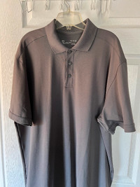 Mens Under Armour Grey golf shirt size XL $5