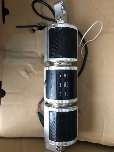 New Bluetooth Motorcycle Audio Amplifier FM Stereo Speaker System USB TF MP3. Specifications of FM:...
