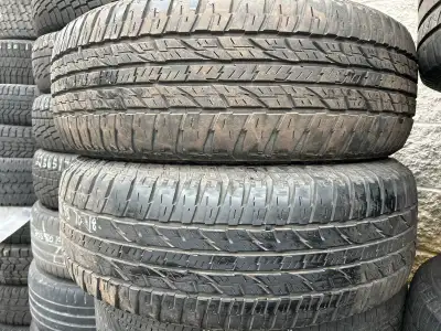 $65 each there are 2 available. Yokohama Geolander. DOT 4421. Lots of tread remaining at 8/32nds. No...
