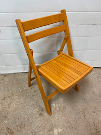 Vintage wooden folding chair from Poland