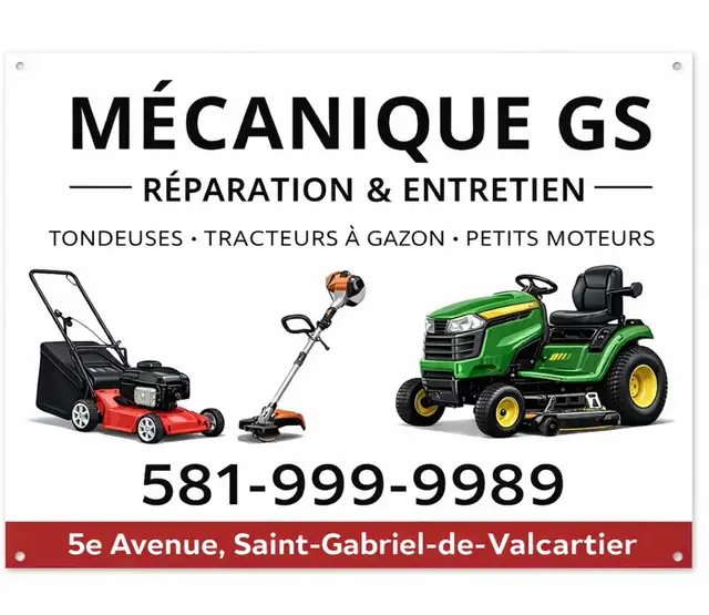 ️ Mise au point, tondeuse, balais mécanique, tracteur à gazon in Lawnmowers & Leaf Blowers in Québec City - Image 2