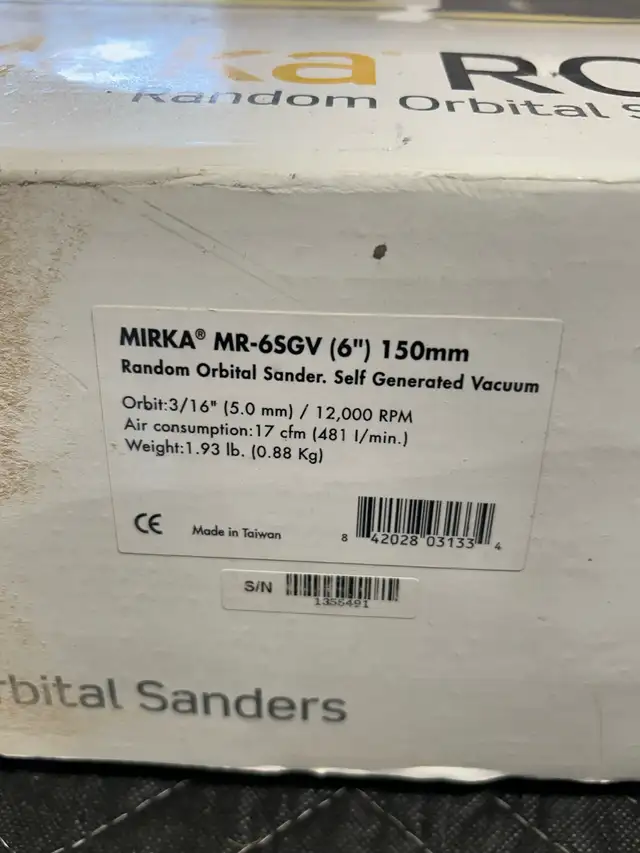 Mirka random orbital sander 463244918617559042