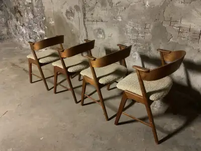 KAI KRISTIANSEN MODEL 32 TEAK DINING ROOM CHAIRS, View more