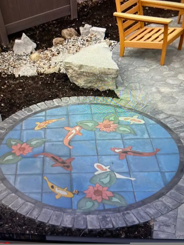 Custom Interlock Art For Flat Surfaces or Walls in Interlock, Paving & Driveways in Markham / York Region - Image 6