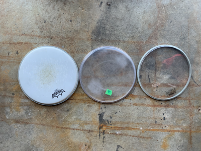 10 inch rack tom drum heads  5$ each, View more