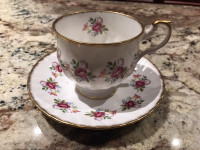 Queens Centenary Dear Rosina China Teacup and Saucer