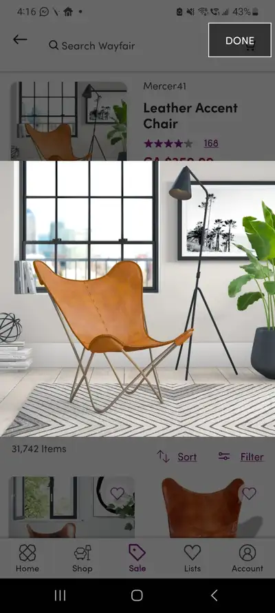butterfly chair, View more