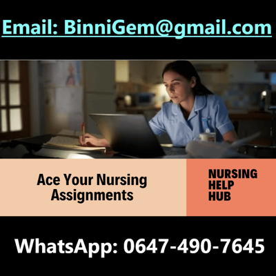 Help with Nursing Assignment/Case Studies/Essay Writing -AI-FREE, View more