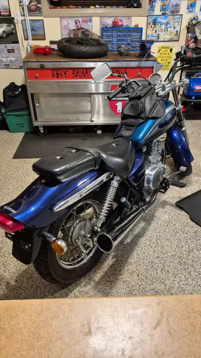 2007 Suzuki Marauder . Great beginner bike or for the vertically challenged rider. Very low seat hei...