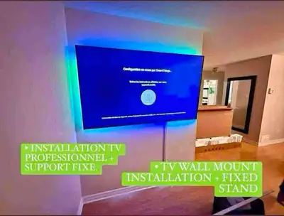 tv installations mural , View more