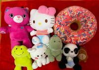 assorted plushies/stuffed animals