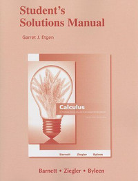 Student Solutions Manual for Calculus for Business, Economics 12