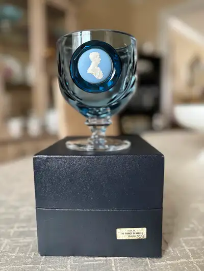 Vintage Wedgwood Blue Goblet, View more