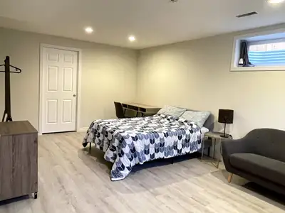 Welcome to this clean, spacious, and modern basement suite located in the quiet and convenient commu...