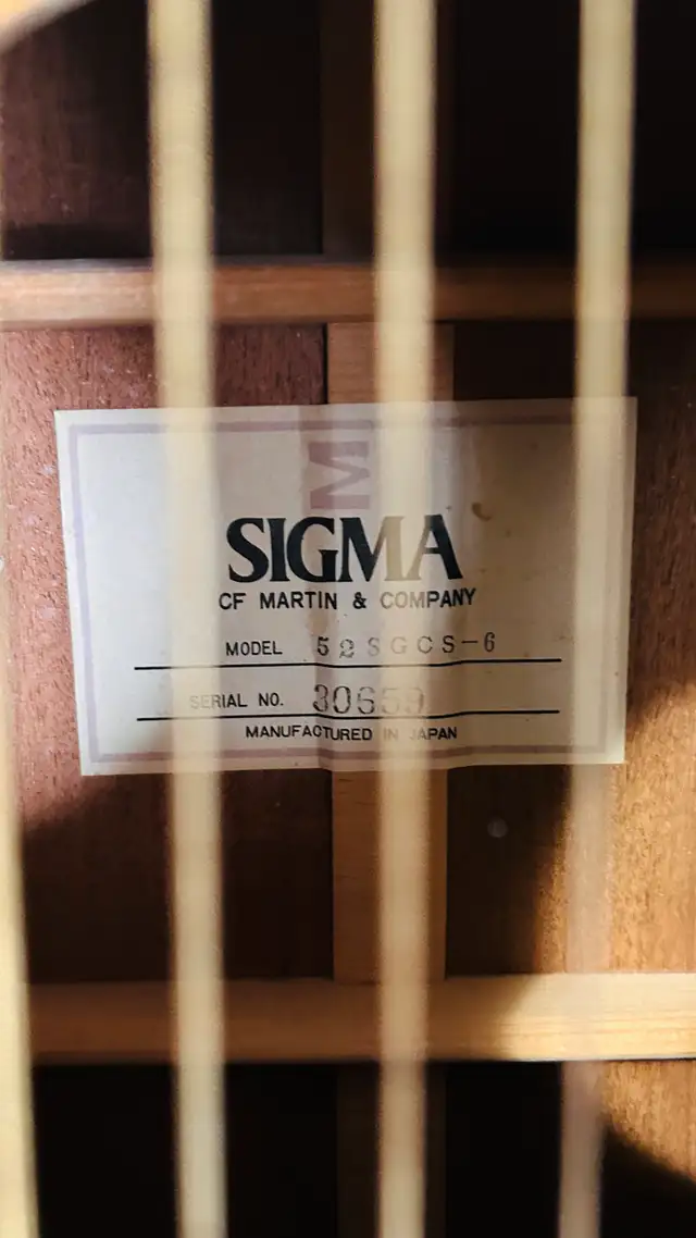 Vintage Sigma GCS-6 Grand Concert Acoustic Guitar in Natural in Guitars in Guelph - Image 5