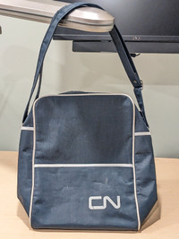 vintage CN Rail Canadian National Railroad messenger bag