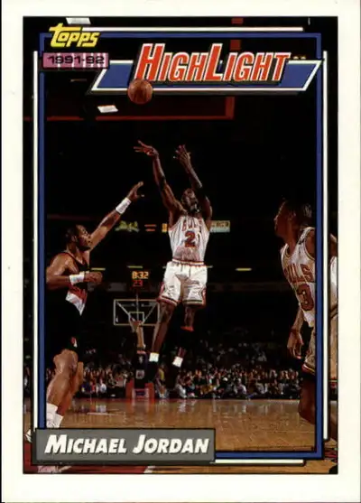 1992-93 Topps Basketball #3 Chicago Bulls Michael Jordan NM/MT., View more