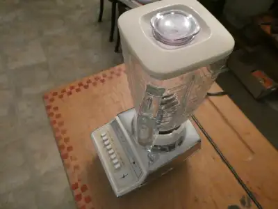 Vintage Sunbeam Blender. Great accent for a vintage kitchen. Complete and in running condition. $40....