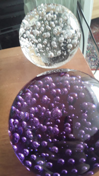 decorative glass balls bought from Ikea store