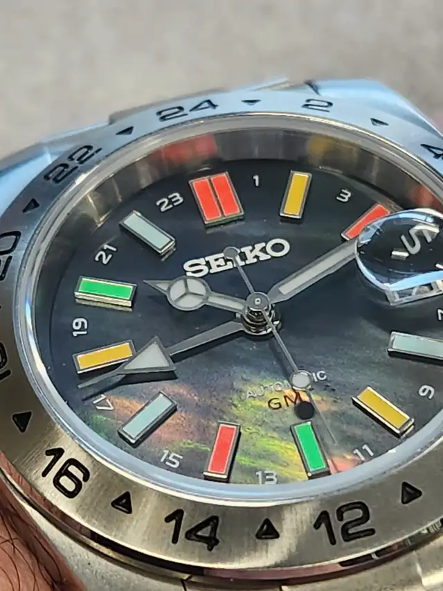 Custom built Seiko powered Mother of Pearl GMT watch | Jewellery ...