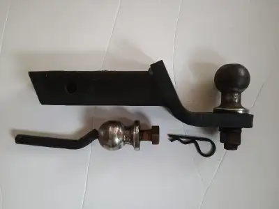 Trailer Hitch and Accessories - includes 1 7/8 inch ball - locking pin and clip - and 60 mm ball