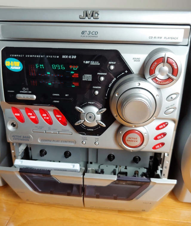 JVC MX-K30 Compact Mini Audio System CD Cassette in General Electronics in Oshawa / Durham Region - Image 3