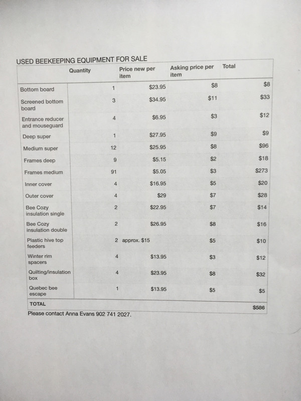 Used beekeeping equipment for sale in Accessories in Charlottetown - Image 3