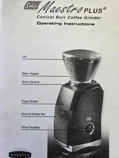 Solis Maestro Plus Conical Burr Coffee Grinder, View more