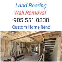 Load wall Removal  - LVL - Steel Beam - Permit - 905 551 0330