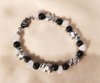 Quartz & Obsidian Bracelet (2)