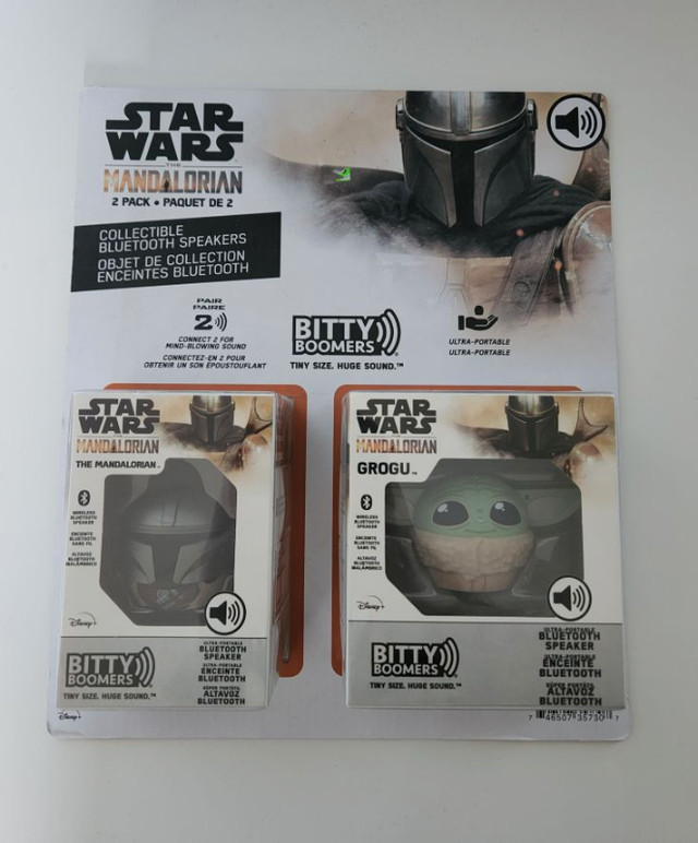 Star Wars The Mandalorian 2 PK Collectible Bluetooth Speakers in Speakers in Kitchener / Waterloo