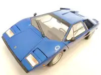 1:18 Diecast Kyosho Lamborghini Countach LP400 Blue Rare 08321BL