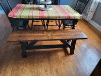 Rustic style dining BENCH, new 