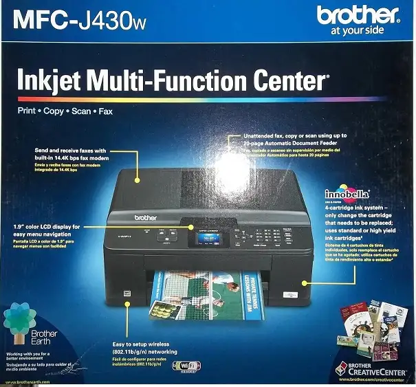 Brother MFC- J430W PRINTER WORKING EXCELLENT IN MINT CONDITION..453325579753902082